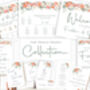 Coral Wedding Table Numbers, thumbnail 4 of 4