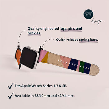 Tribal Vegan Leather Apple Watch Band, 4 of 7