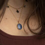 Lapis Lazuli Necklace 14k Gold Filled Natural Gemstone, thumbnail 4 of 6