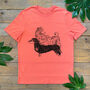 Dachshund And Bear T Shirt, thumbnail 4 of 5