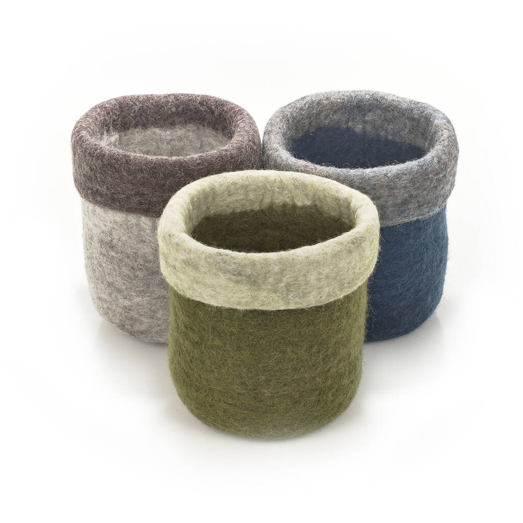 Handmade Felt Plant Pot Home Accessory By Felt so good