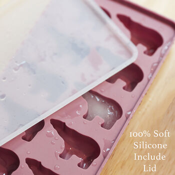 Polar Bear Ice Mould With Steel Straws Gift Set, 10 of 10