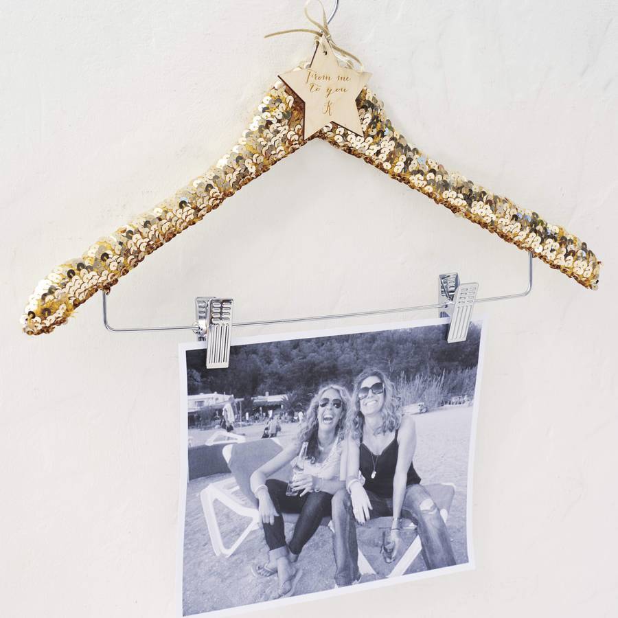 Personalised Sequin Photo Hanger By Lily Belle