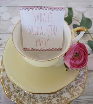 Bridal Shower Tea Bag Favour Pack Of 10, 4 of 12