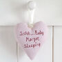 Personalised Hanging Heart New Baby Gift, thumbnail 9 of 11