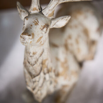 Carved Stag Figurine, 3 of 4