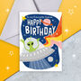 Space Birthday Card To My Favourite Human, thumbnail 1 of 3