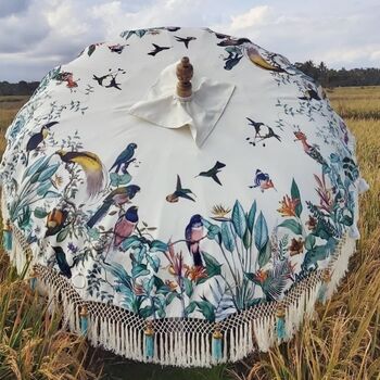 Paradise Print Handmade Garden Parasol, 2 of 6