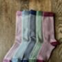 Ladies Alpaca Stripey Socks, thumbnail 1 of 11