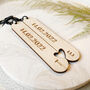 Personalised 'Our Date' Keyring Set, thumbnail 6 of 7