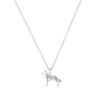 Personalised Golden Retriever Sterling Silver Necklace, 4 of 10