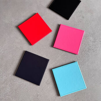 Personalised Year Leather Coaster – Birthday Or Anniversary Gift, 7 of 7