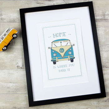 Camper Van Print 'Home Is Where You Park It', 8 of 12
