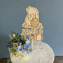 Personalised Pooh Bear Cake Topper For Birthdays, thumbnail 4 of 5