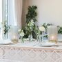 Cordless Grey Ribbed Glass Lamps, thumbnail 3 of 6