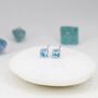 Natural Topaz Stud Earrings In Sterling Silver, thumbnail 2 of 12