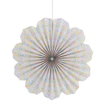 Liberty Print Paper Pinwheel Decorations X Six, 2 of 8