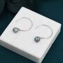 Sterling Silver Genuine Labradorite Dangle Earrings, thumbnail 6 of 12