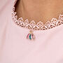 Rose Gold Plated Family Birthstone Marquise Necklace, thumbnail 3 of 9