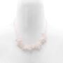 Rose Quartz Gemstone Beaded Necklace, thumbnail 1 of 5