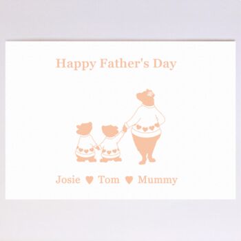 Personalised Bear Family Mother's Day Card, 9 of 9