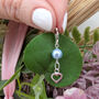 Sterling Silver Something Blue Pearl Bridal Charm, thumbnail 7 of 7