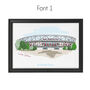 Personalised West Ham Print, London Stadium, thumbnail 2 of 6