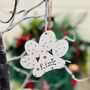 Personalised Dog Cat Paw Christmas Tree Decoration, thumbnail 3 of 8