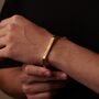 Personalised Open Cuff Bangle In Gold Or Silver For Men And Women, Open Bracelet, thumbnail 4 of 10