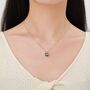 Cat Carved Mother Of Pearl Shell Pendant Necklace, thumbnail 10 of 12