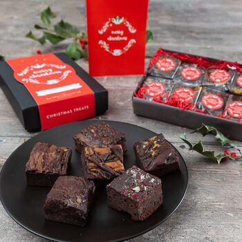 Luxury Christmas Vegan Brownie Gift Box, 10 of 10