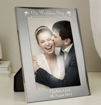Personalised Our Wedding Day Photo Frame, 2 of 4