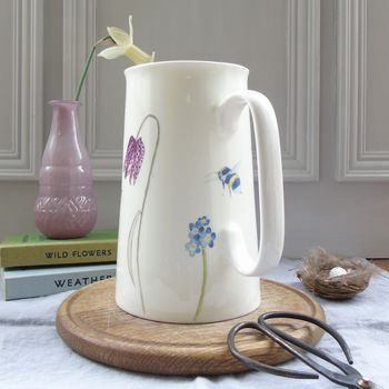 Spring Flowers And Bees Bone China Jug, 11 of 12