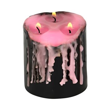 Pink Vampire Tears Small Pillar Candle, 3 of 4