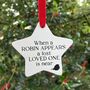 Personalised Christmas Robin Memorial Hanging Ceramic Star, thumbnail 1 of 3