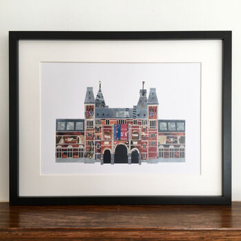 'Rijksmuseum, Amsterdam' Recycled Paper Collage Print, 2 of 5