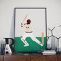 Brian Lara West Indies Cricket Poster, thumbnail 1 of 4