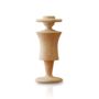 Male Silhouette Travertine Sculpture, Beige Stone, thumbnail 2 of 2