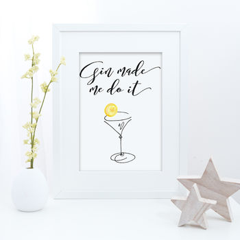 Gin Typography Print, 3 of 7