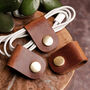 Personalised Leather Cable Tidy Organiser Small, thumbnail 5 of 6