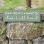 Grandma's Garden Wooden Sign, thumbnail 1 of 5