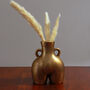 G Decor Antique Brass Styled Ceramic Female Shaped Vase, thumbnail 1 of 6
