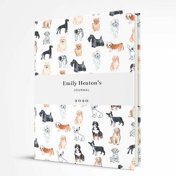 Watercolour Dogs Personalised Notebook, 4 of 6