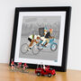 Personalised Cycling Print, Custom Race Leader Cyclist, thumbnail 1 of 11