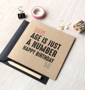Personalised Recycled Age Birthday Card By Tillie Mint Loves ...