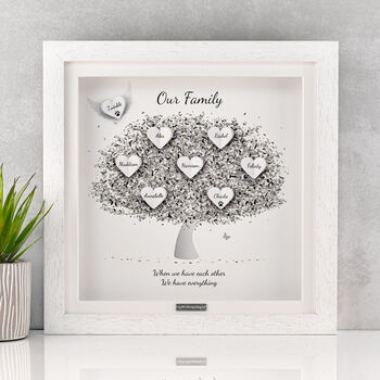 3D Personalised Family Tree Print In Six Colours, 7 of 12