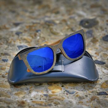 Driskills Sunglasses Slate Frame And Blue Lens, 9 of 12