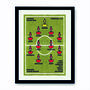 Framed 'Favourite Football Team' Print: Contrast Kit, thumbnail 1 of 6