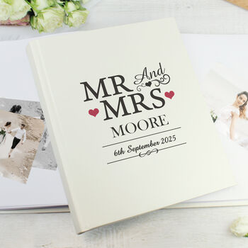 Personalised Mr And Mrs Traditional Photo Album, 2 of 3
