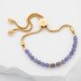 December Birthstone Tanzanite Bracelet, thumbnail 1 of 8